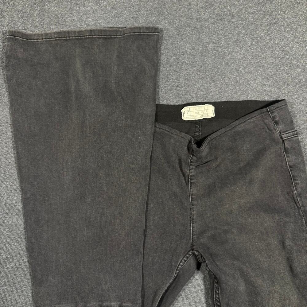 Free People Flare Jeans Size 27 High rise hippie boho modern shopper stretch